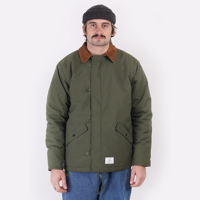 мужская зеленая куртка Alpha Industries Deck Jacket MJD51500C1 dark green - цена, описание, фото 3
